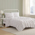Laura Ashley - Queen Bed Sheets, Cotton Flannel Bedding Set with Matching Pillowcases, Brushed for Extra Softness, Deep Pocket, 