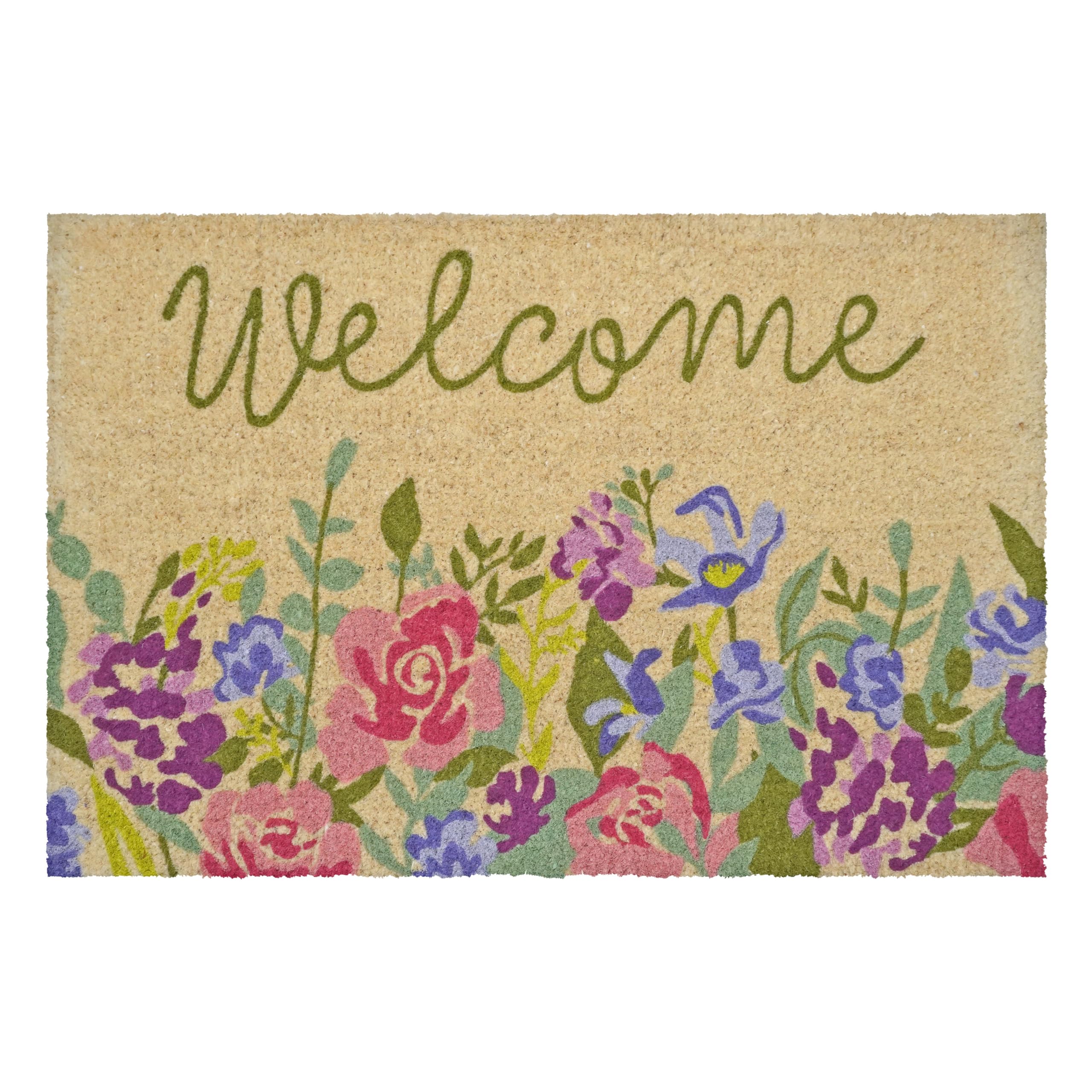 Calloway Mills Welcome Floral Doormat (18 x 30 x 1.50)