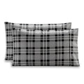 Elegant Comfort Pattern Printed Pillowcases 2-Piece Set Egyptian Quality Microfiber 1500 Thread Count - Classic Design Soft and 