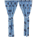 College Covers Everything Comfy North Carolina Tar Heels Curtain Panel Set, 2 Panels, 2 Matching Tie Backs, 42 inches wide by 84
