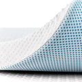 Subrtex Mattress Topper, Gel-Infused Memory Foam Mattress Topper, High Density Cooling Bed Topper Pad with Breathable Removable 