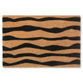 TOWN & COUNTRY TERRA Ravine Abstract Mountain Door Mat, Natural Coir, Heavyweight, Non-Slip Entryway Mat, Black, 24x36
