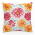 Pillow Perfect Bright Floral Throw Pillow, Floor - 25 x 25, Pink Gardenia Bloom