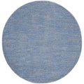 Nourison Essentials Indoor/Outdoor Blue/Grey 6 x Round Area Rug, Easy Cleaning, Non Shedding, Bed Room, Living Room, Dining Roo