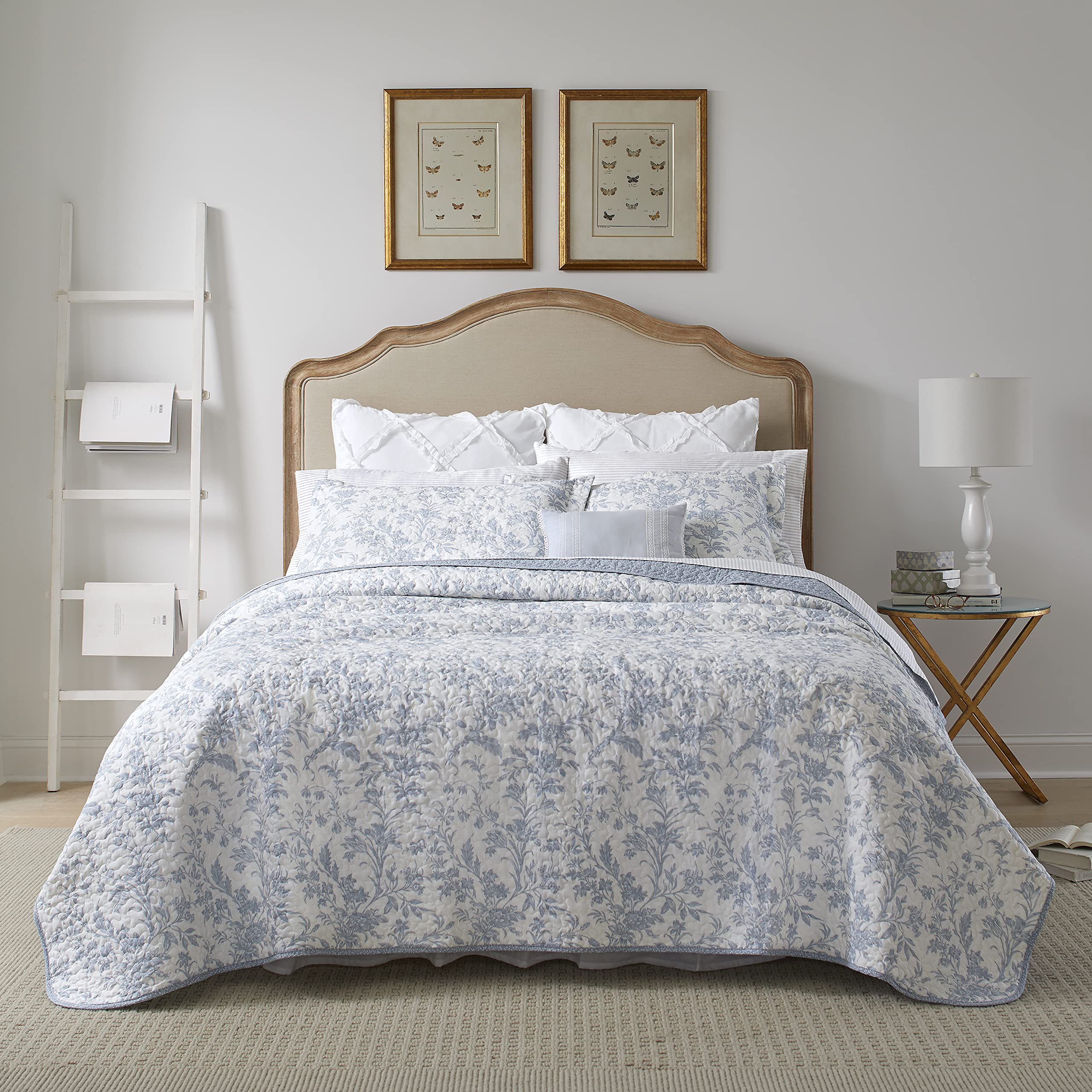 Laura Ashley Home - Amberley Collection - Quilt Set - 100% Cotton, Breathable & Lightweight, Reversible Bedding, Pre-Washed for 