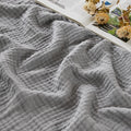 EMME Cotton Muslin Twin Blanket Breathable Gauze Soft Lightweight Blankets Adults Gifts for Women (Heather Grey, 60 x80 )