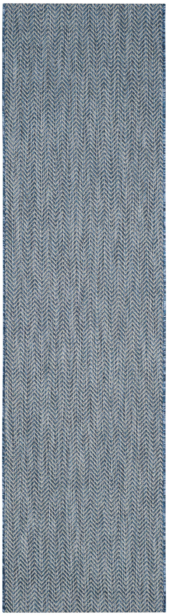 SAFAVIEH Courtyard Collection 23 x 12 Navy/Grey CY8022 Indoor/ Outside Waterproof Easy cleansingPatio Backyard Mudroom Runner 