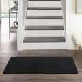 Nourison Essentials Indoor/Outdoor Black 2 x 4 Area Rug, Easy Cleaning, Non Shedding, Bed Room, Living Room, Dining Room, Back