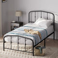 Zinus Heidi Metal Platform Bed Frame/Steel Mattress Foundation/Bed Frame with Headboard and Footboard/No Box Spring Needed/Easy 