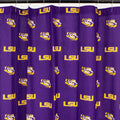 College Covers Everything Comfy LSU Tigers Bright and Colorful Shower Curtain Cover 70 x 72