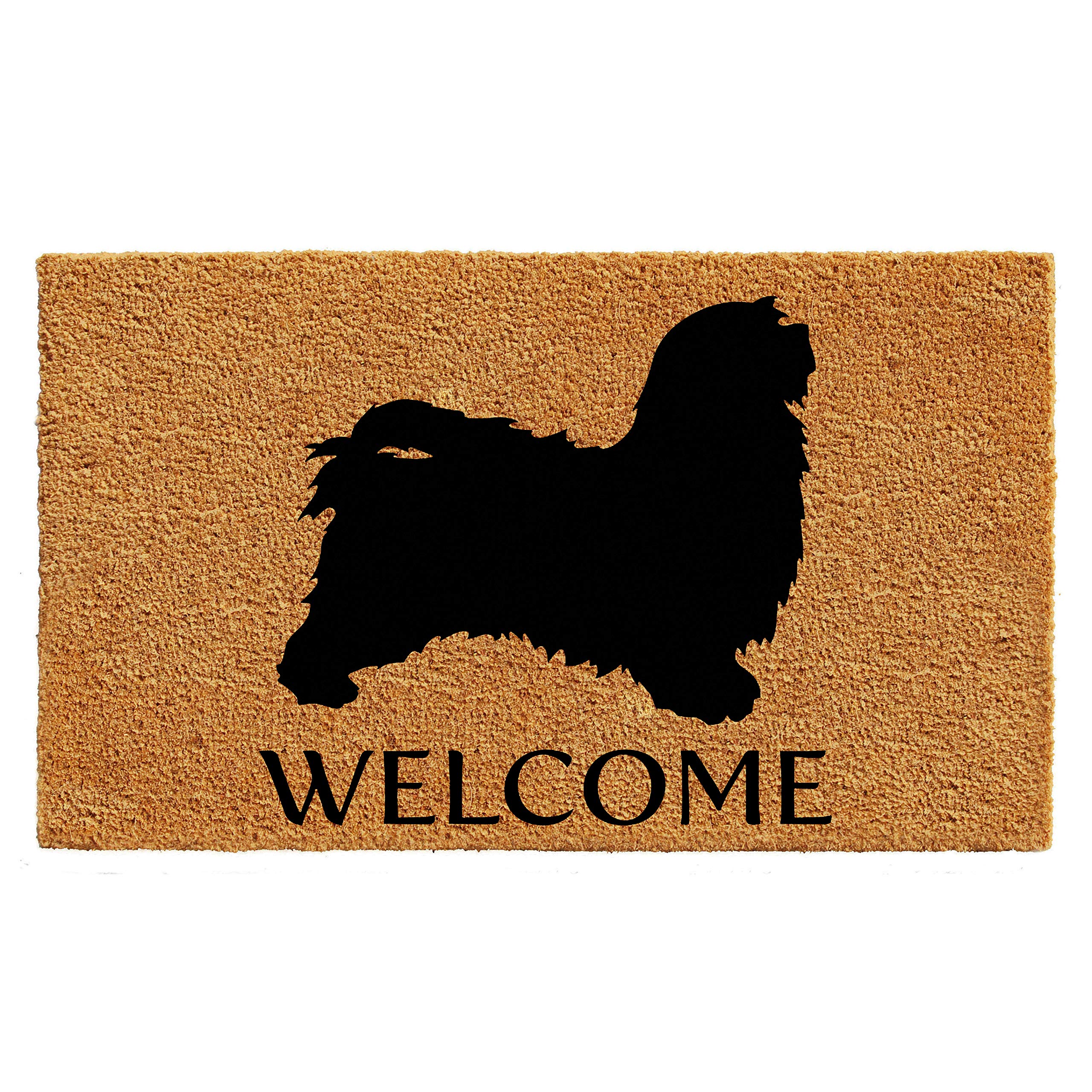 Calloway Mills AZ105682436 Havanese Doormat, 24 x 36, Natural/Black