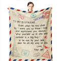 Wisegem Gifts for Boyfriend - Boyfriend Gift from Girlfriend Blanket 60x50 for Him Boyfriend Christmas - Best Presents for BF Pr
