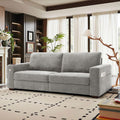 Hanherry Couch for Living Room, Modern Comfy Sofa with Medium Firm Seat Cushion, Removable Cover,Wide Armrest,USB/Type-C Port,Ch