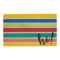 DII Natural Coir Doormat, Decorative Hello Mat, 17x29, Hi Stripes