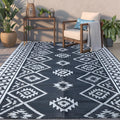 LILIOFFIC Outdoor Rug for Patio Clearance, 5x8 Waterproof Plastic Patio Mat, Reversible Camping Rugs, Rv, Porch, Deck, Camper,