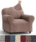 PAULATO BY GA.I.CO. Chair Cover - Armchair Cover - Armchair Slipcover - Cotton Fabric Slipcover - 1-Piece Form Fit Stretch Styli