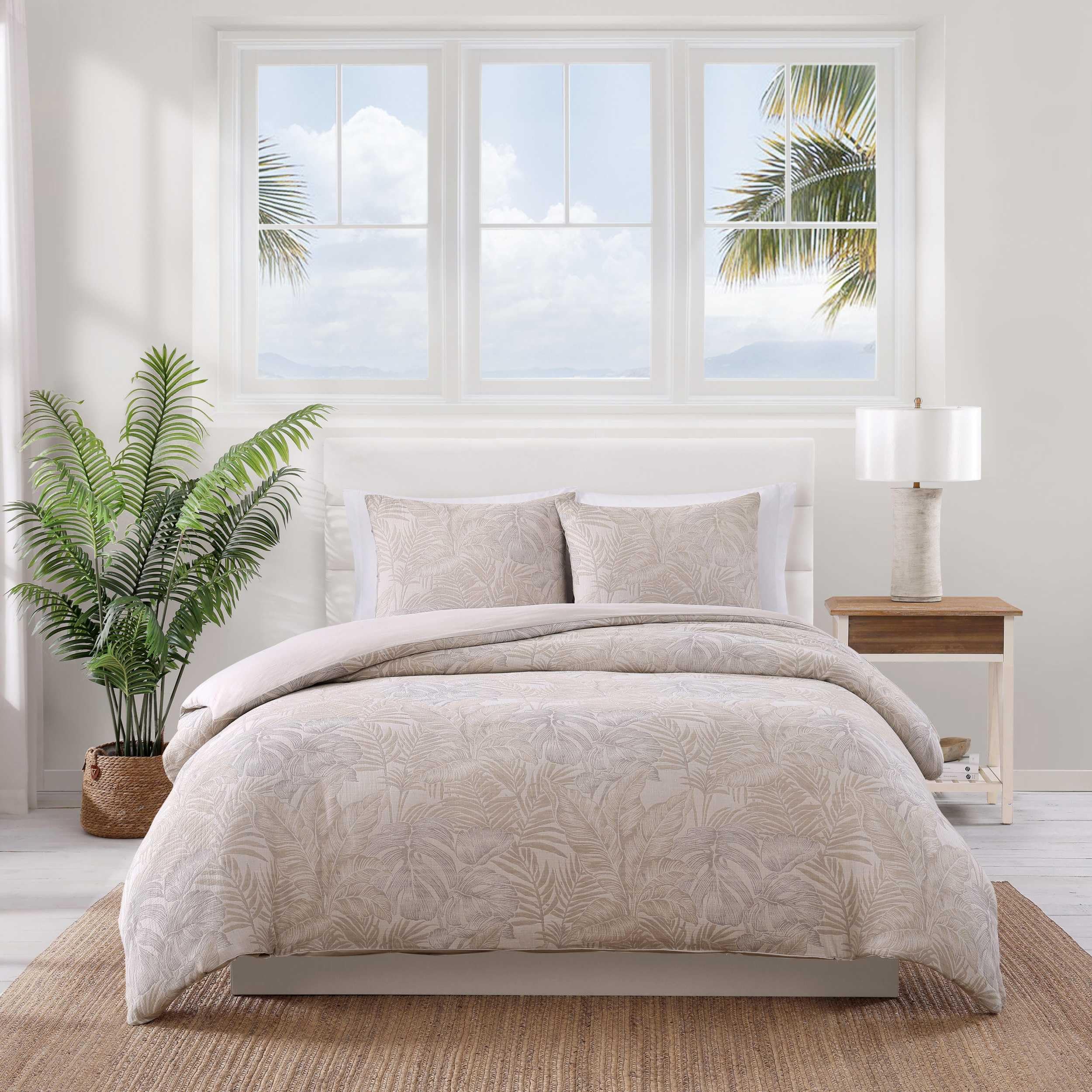 Tommy Bahama - Duvet Cover Set, Luxuriously Soft Bedding with Matching Shams, All-Cotton Yarn-Dye Fabric, Coastal Inspired Beddi