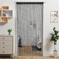 Atsweetlife Door String Curtain Doorway Beads Curtains,Hanging Room Divider Beaded Decor Hippie Glitter Fringe Panel Closet Wind