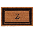 Calloway Mills 152961830Z Black Border 18 x 30 Monogram Doormat, (Letter Z)