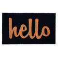 Calloway Mills Script Hello Doormat (Black/Natural, 24 x 48)