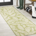JONATHAN Y SMB119D-210 Nevis Palm Frond Indoor Outdoor Area Rug, Coastal Casual Country Easy Cleaning,Bedroom,Kitchen,Backyard,P