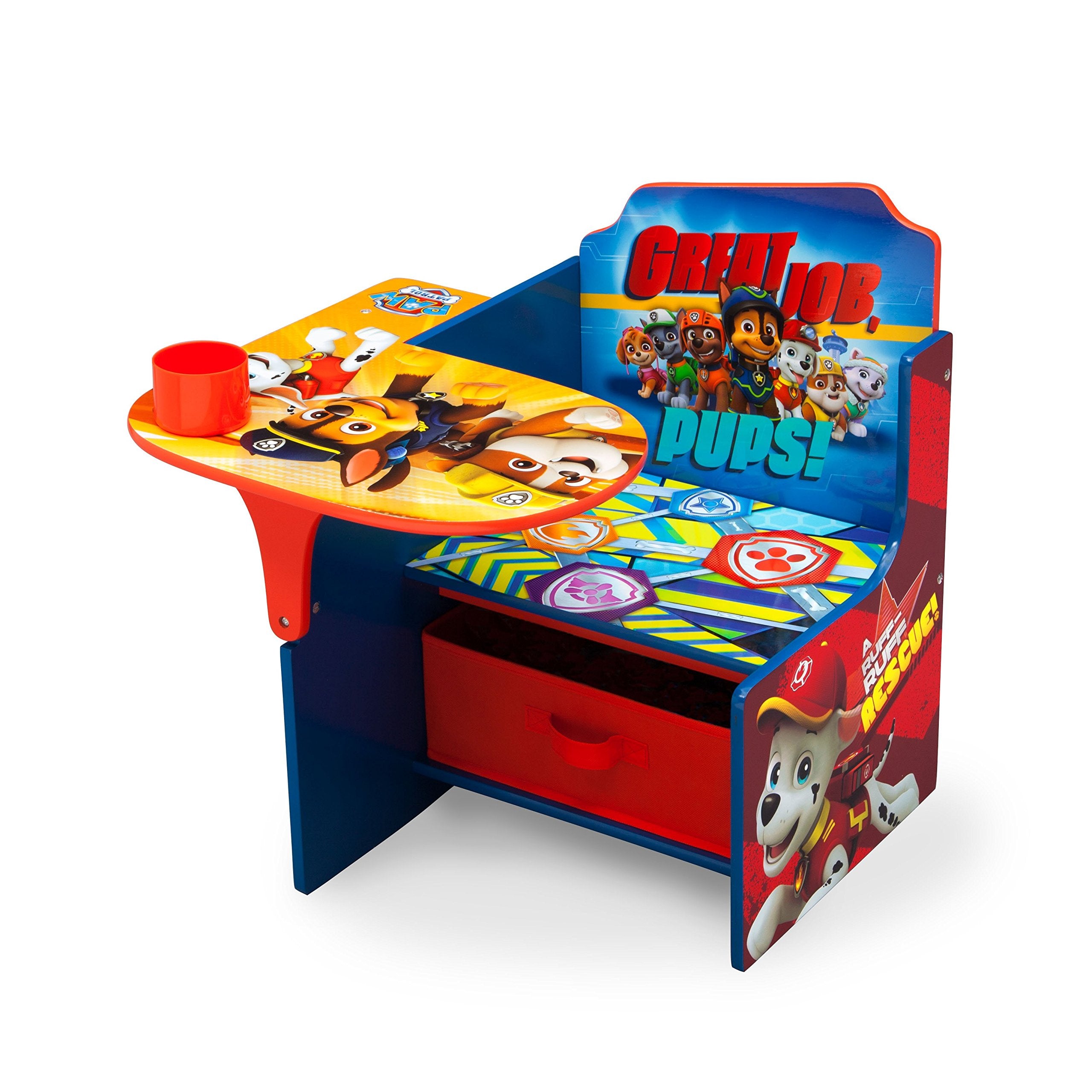 Delta Children Chair Desk with Storage Bin - Ideal for Arts & Crafts, Snack Time, Homeschooling, Homework, Reading & More, Nick 