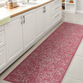 JONATHAN Y SMB100G-210 Tela Bohemian Textured Weave Floral Indoor Outdoor Area Rug, Coastal Traditional Transitional Easy Cleani