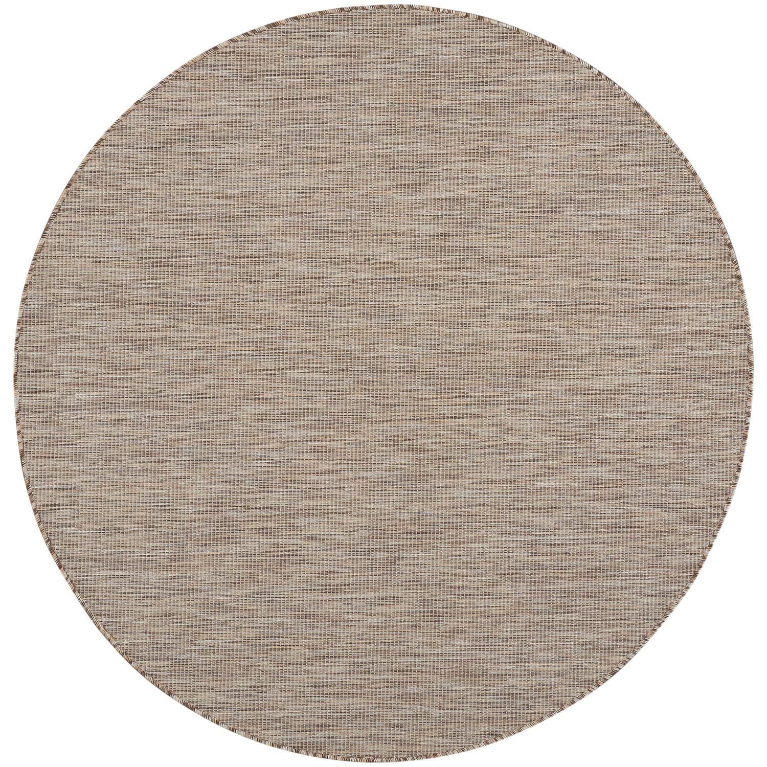 Nourison Positano Indoor/Outdoor Beige 6 x Round Area Rug, Easy Cleaning, Non Shedding, Bed Room, Living Room, Dining Room, Bac
