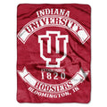 The Northwest Company NCAA Indiana Hoosiers Raschel Throw Blanket, 60 x 80, Rebel