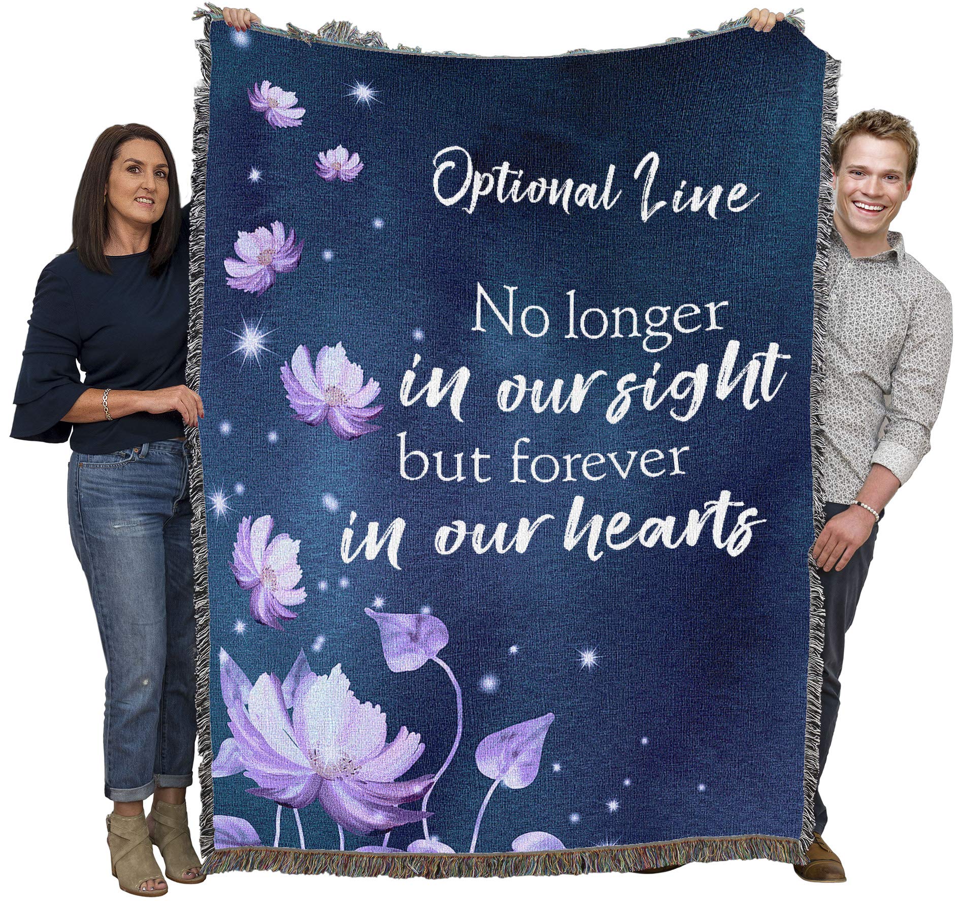 Pure Country Weavers No Longer in Our Sight But Forever in Our Hearts Blanket - Personalized - Custom Sympathy Bereavement Gift 