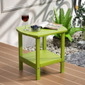 TORVA Patio Adirondack Side Table, Outdoor End Tables All-Weather Resistant HDPE Humidity-Proof Long Time Use for Deck, Lawn,Gar
