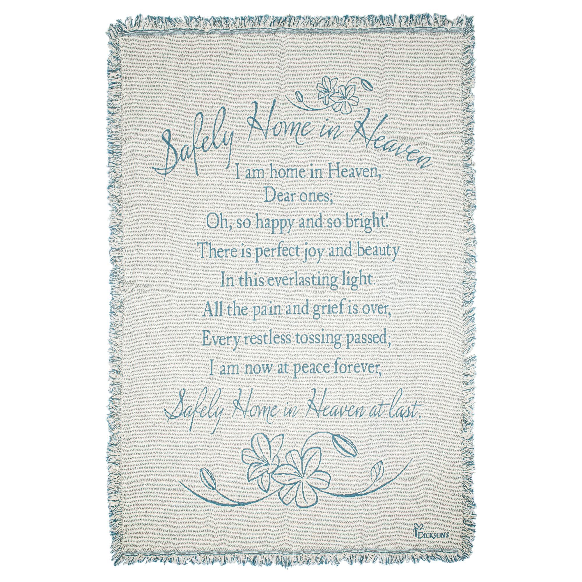 Dicksons The Masters Touch On Jean Memorial 46 x 68 All Cotton Tapestry Throw Blanket