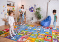 KC Cubs | Looney Tunes ABC Alphabet, Seasons, Months and Days of The Week Educational Learning & Game Play Area Non Slip Boy & G