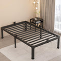 MAF 18 Inch Twin XL Bed Frames with Round Corner Legs Mattress Slide Stopper No Box Spring Needed Heavy Duty Metal Platform Bed 
