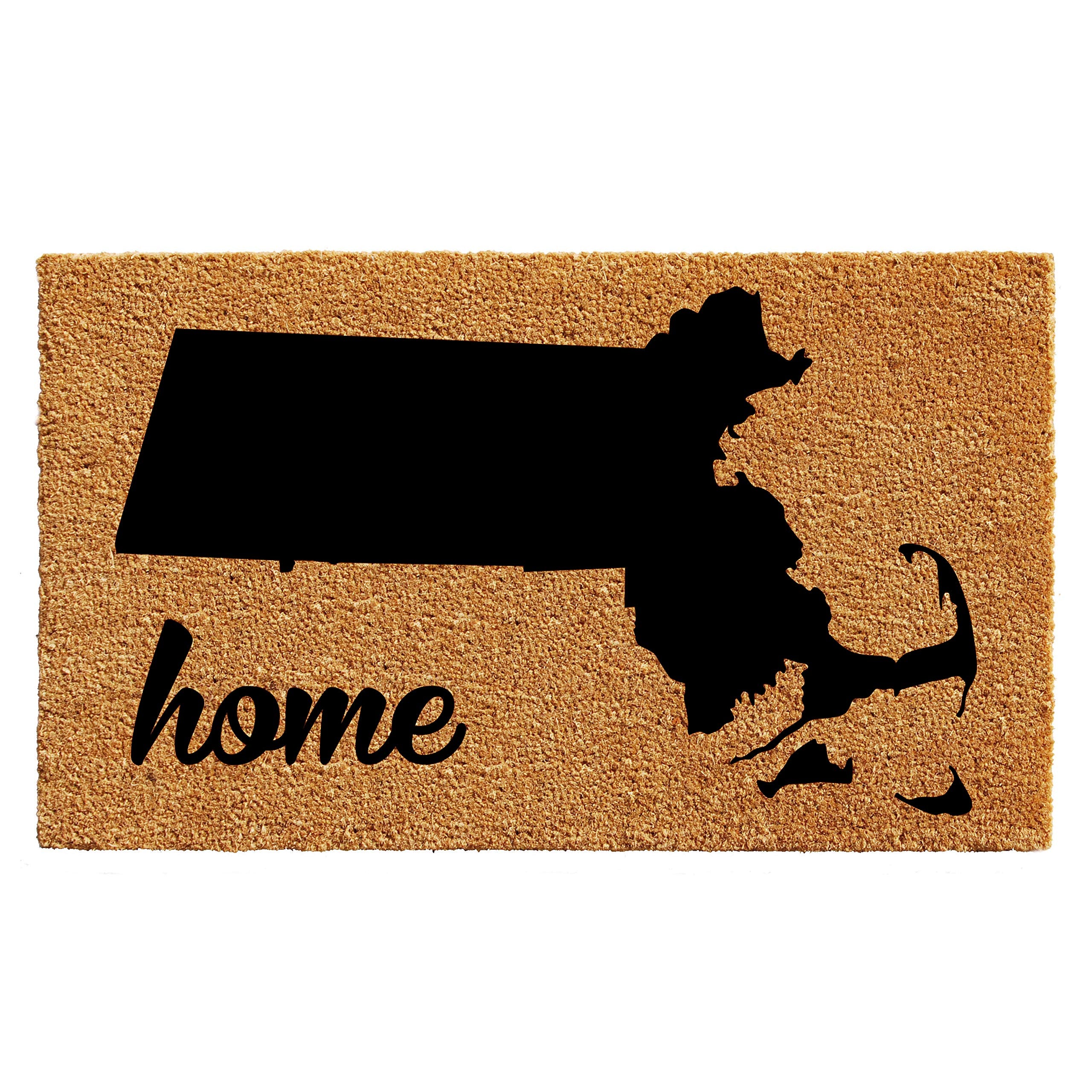Calloway Mills 105272436 Massachusetts Doormat, 24 x 36, Natural/Black