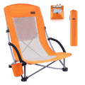 Nice C Beach Chair, Beach Chairs for Adults w/Cooler Compact High Back, Cup Holder & Carry Bag & Heavy Duty Outdoor, Camping, BB