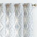 jinchan Linen Textured Curtains for Living Room Embroidered Design Window Curtains Light Filtering Flax Linen Look Window Treatm