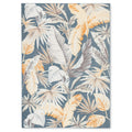 Tommy Bahama Abaco Tropical Foliage Indoor Outdoor Area Rug, Leaf Coastal Design, UV Fade Resistant, Dark Blue, 66x92
