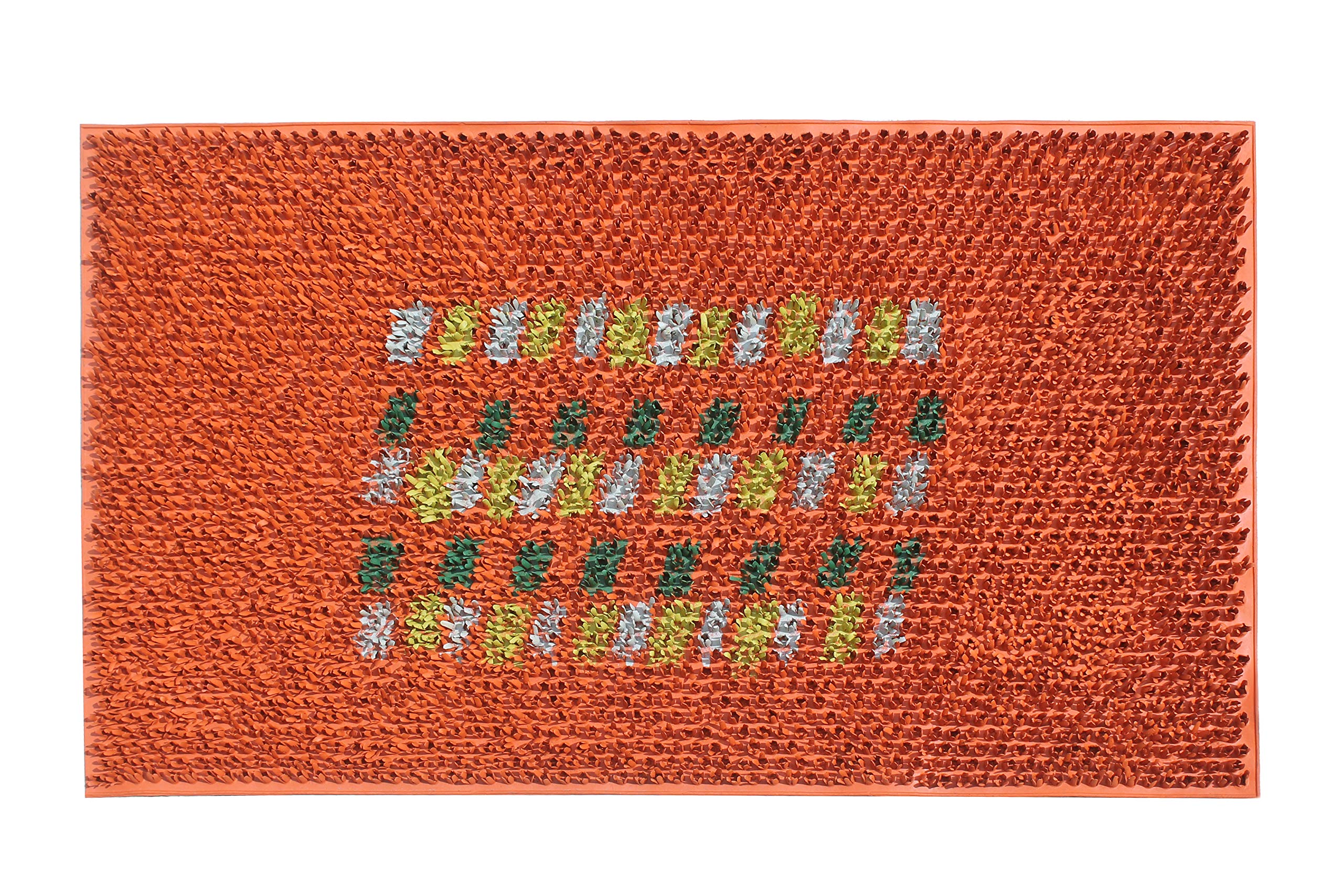 A1 Home Collections Pin Doormat for Outdoor Entrance, Fun Designed Floor, Welcome Front Door Indoor Non-Slip Backing Rubber Mat 