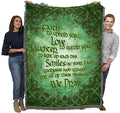 Pure Country Weavers Irish Blessing Blanket - Faith to Uphold You, Love to Enfold You - Celtic Gift Tapestry Throw Woven from Co