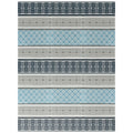 BalajeesUSA Outdoor Plastic Patio Rugs - 9x12, Grey, Teal Durable and Affordable Multipurpose Woven Plastic Straw All-Weather an