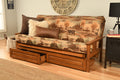 Kodiak Furniture Monterey Futon Set with Storage Drawers, with Barbados Base and Canadian Mattress