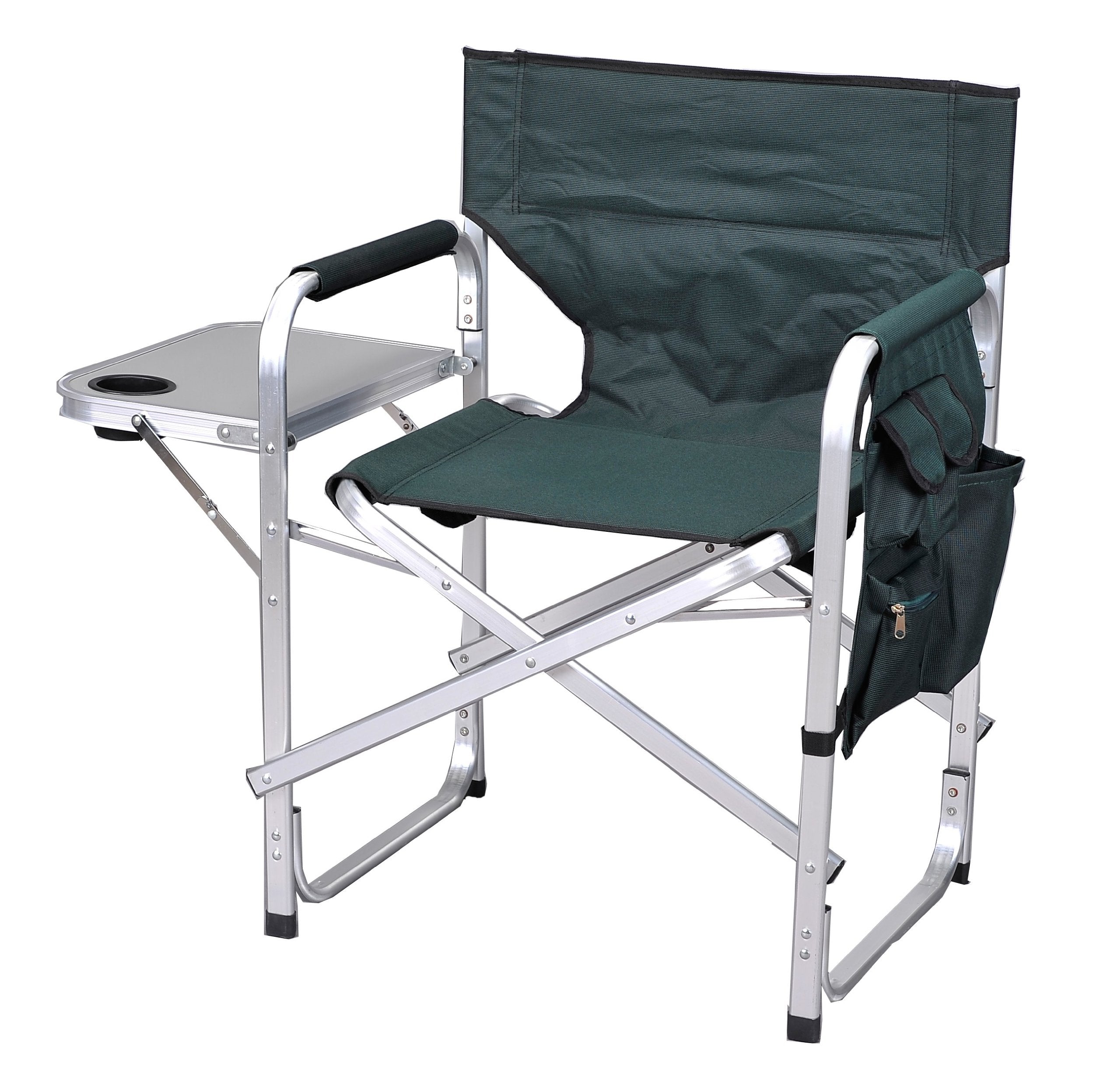 Stylish Camping SL1204GREEN Full Back Folding Directors Chair