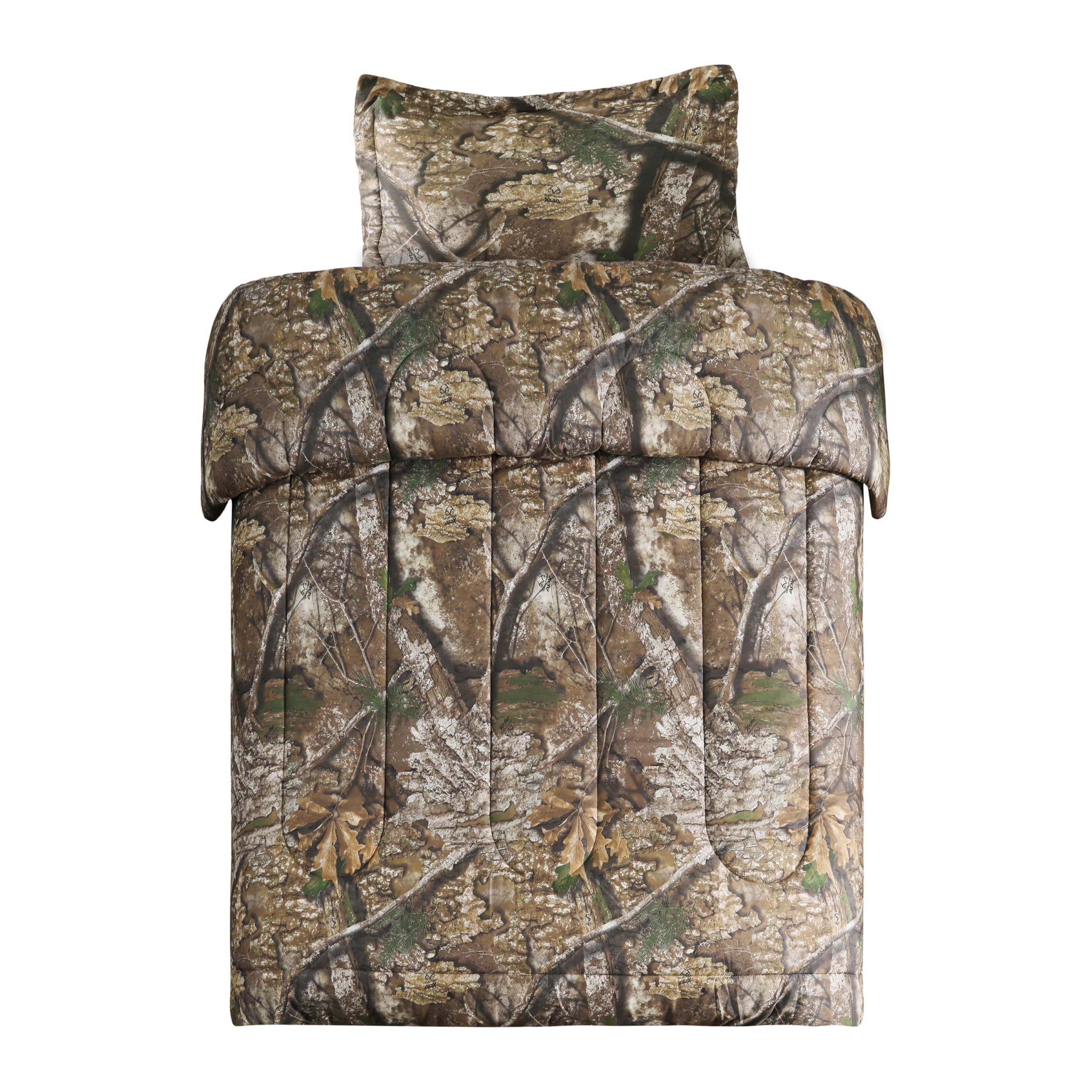 VISI-ONE Realtree APX Camo Twin 2 Piece Comforter Set - All-Season Lightweight Bedding for Kids, Toddlers, Teens, Girls & Nature