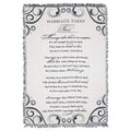 Dicksons Marriage Takes Three Black and White 52 x 68 All Cotton Tapestry Throw Blanket