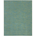 Nourison Essentials Indoor/Outdoor Blue Green 7 x 10 Area Rug, Easy Cleaning, Non Shedding, Bed Room, Living Room, Dining Room