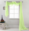 RT Designers Collection Celine Sheer 54 x 216 in. Sheer Curtain Scarf, Neon Green