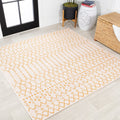 JONATHAN Y SMB108J-5SQ Ourika Moroccan Geometric Textured Weave Indoor Outdoor Area Rug, Bohemian, Rustic, Scandinavian Easy Cle