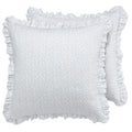 Laura Ashley Home - Euro Sham Set, Smooth Cotton Shams with Envelope Closure, Lightweight & Stylish Home Decor (Chloe Blue, 2 Pi