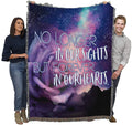 No Longet in Our Sights But Forever in Our Hearts Blanket Rose - Sympathy Bereavement Gift Tapestry Throw Woven from Cotton - Ma